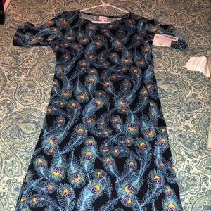 Lularoe Julia peacock size large
